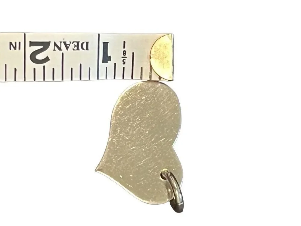Large Sterling silver heart pendant